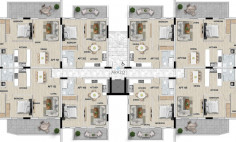Spacious 1 bedroom furnished apartment with swimming pool for sale in Oroklini