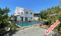 3 bedroom furnished villa with swimming pool for sale in Spitali