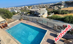 4 bedroom villa with panoramic sea views for rent Ayios Athanasios Limassol 
