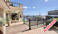 4 bedroom villa with panoramic sea views for rent Ayios Athanasios Limassol 