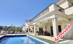 4 bedroom villa with panoramic sea views for rent Ayios Athanasios Limassol 