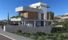 Agios athanasios luxury villa with sea view, pool and gym 