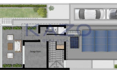 Agios athanasios luxury villa with sea view, pool and gym 
