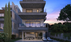 Agios athanasios luxury villa with sea view, pool and gym 