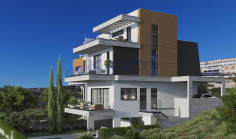 Luxury Agios Athanasios villa with pool gym and sea view 