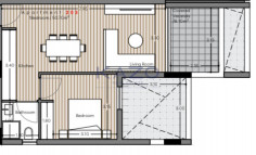 Astonished apartment in quiet Agios Athanasios neighborhood - one bedroom plus one room 