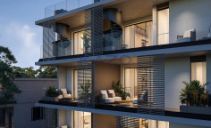 Modern top floor two bedroom apartment in central Mesa Geitonia 