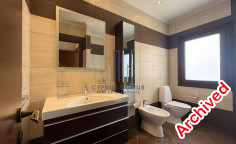 Sea view luxury villa with swimming pool for rent in Agios Tychonas 