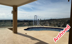 Sea view luxury villa with swimming pool for rent in Agios Tychonas 