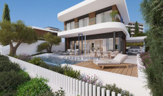 New villa with panoramic view in Agios Athanasios area 