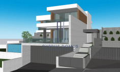 New luxury villa with swimming pool for sale in Panthea area 