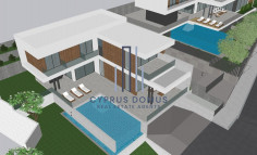 New luxury villa with swimming pool for sale in Panthea area 