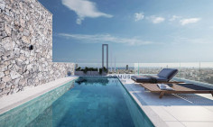 New penthouse with roof garden & swimming pool in Agios Athanasios area 