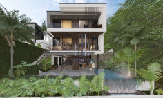 New modern sea view luxury villa with swimming pool in Germasogeia area 