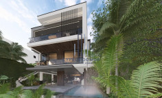 New modern sea view luxury villa with swimming pool in Germasogeia area 