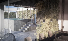 New penthouse with roof garden & swimming pool for sale in Mesa Geitonia area 