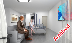 New modern penthouse with roof garden & swimming pool for sale in Mesa Geitonia 