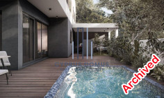 New luxury house with swimming pool in Mesa Geitonia area 