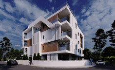 New contemporary apartment with common swimming pool for sale in Germasogeia 