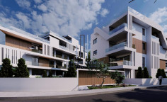 New contemporary apartment with common swimming pool for sale in Germasogeia 