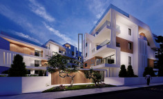 New contemporary apartment with common swimming pool for sale in Germasogeia 