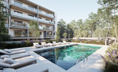 Beautiful studio apartment with pool and gym Agios Athanasios 