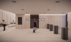 Modern 885 sqm office with sea view and gym 
