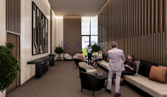 Modern 885 sqm office with sea view and gym 
