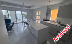 Seafront Agios Antonios villa four bedrooms pool 