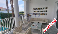 Sea front villa with private pool for rent in Limassol Marina 