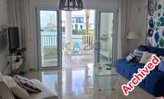 Sea front villa with private pool for rent in Limassol Marina 