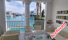 Sea front villa with private pool for rent in Limassol Marina 