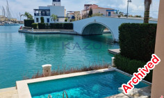 Sea front villa with private pool for rent in Limassol Marina 