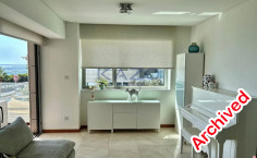 Seafront Neapolis apartment with pool and gym 