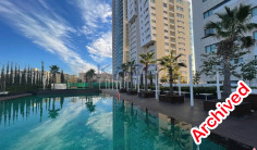 Seafront Neapolis apartment with pool and gym 