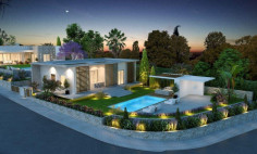 Large 2 bedroom bungalow with swimming pool for sale in Monagroulli