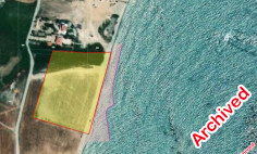 Beachfront land for sale in Mazotos , Larnaca