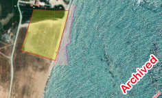 Beachfront land for sale in Mazotos , Larnaca