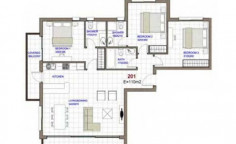 Luxury 3 bedroom apartment with swimming pool for sale in Trachoni