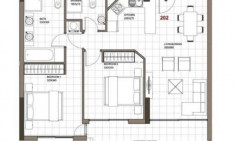 Large 2 bedroom apartment with swimming pool for sale in Trachoni