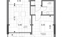 Large 1 bedroom apartment with swimming pool for sale in Trachoni