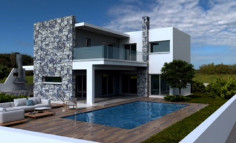 Spacious for bedrooms house with swimming pool for sale in Agios Tychonas