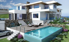 Large for bed house with swimming pool for sale in Agios Tychonas