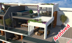 4 bedroom furnished penthouse with swimming pool for sale in Chalomantres