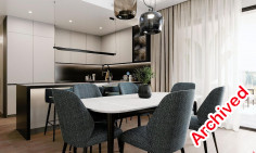 2 bedroom furnished apartment with swimming pool for sale in Germasogeia