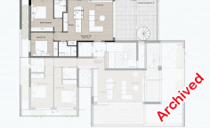 Spacious 2 bedroom penthouse for sale in Chalomantres