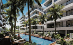 Spacious 3 bedrooms apartment with swimming pool for sale in Livadia