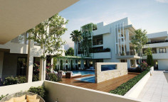 Luxury two bed apartment with swimming pool for sale in Livadia