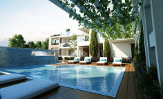 Luxury two bed apartment with swimming pool for sale in Livadia