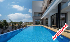 Luxury 4 bedrooms house with swimming pool for sale in Agios Tychonas